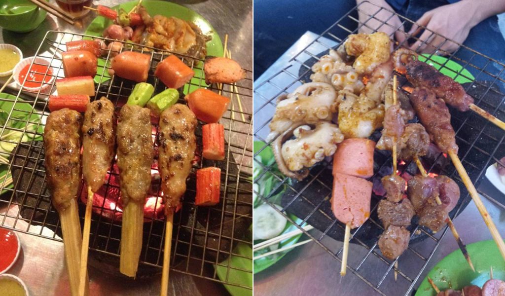 quán xiên nướng ngon ở Sài Gòn