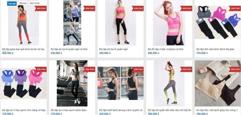 Shop Bán Đồ Tập Yoga Ở Hà Nội